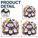 Top Market, Adorable, Halloween, Family, Icon - Haunted Family Home Sweet Home Boo Crew - Personalized Window Hanging Suncatcher Ornament