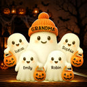Top Market,Adorable,Gift For Grandchildren,Gift For Grandkids,Gift For Grandma,Halloween,Grandma - Grandkids,Vector - Grandma Boo Crew Lovely Halloween - Personalized Custom Shaped Light Box