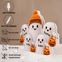Top Market,Adorable,Gift For Grandchildren,Gift For Grandkids,Gift For Grandma,Halloween,Grandma - Grandkids,Vector - Grandma Boo Crew Lovely Halloween - Personalized Custom Shaped Light Box