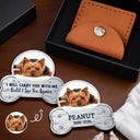 Sentimental,Custom Photo,Pet Lovers,Memorial,Upload Full Photo - Custom Photo I Will Carry You With Me - Personalized Wooden Pocket Hug