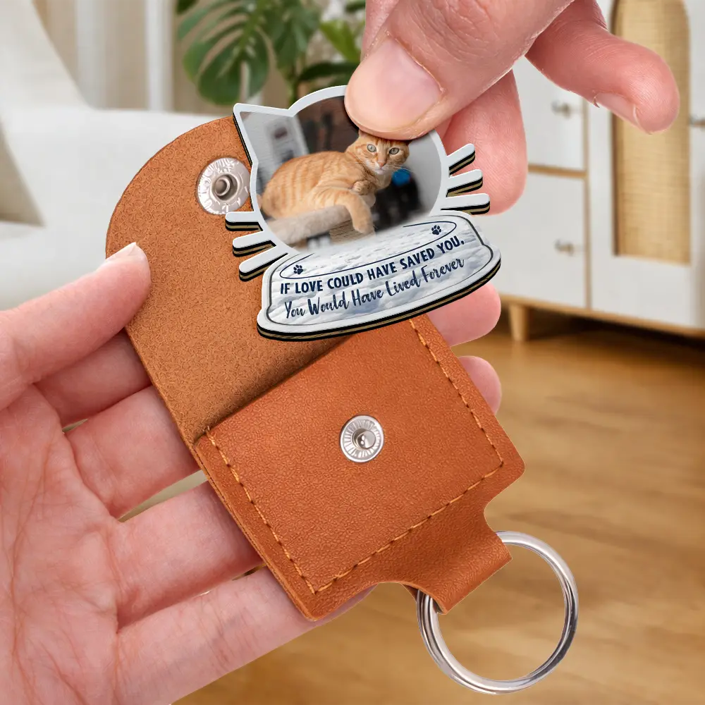 Sentimental,Custom Photo,Pet Lovers,Memorial,Upload Full Photo - Custom Photo I Will Carry You With Me - Personalized Wooden Pocket Hug