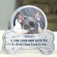 Sentimental,Custom Photo,Pet Lovers,Memorial,Upload Full Photo - Custom Photo I Will Carry You With Me - Personalized Custom Shaped Acrylic Plaque