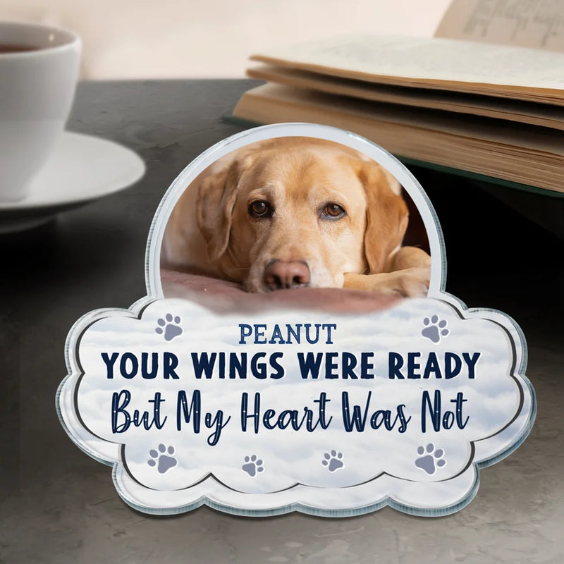 Sentimental,Custom Photo,Pet Lovers,Memorial,Upload Full Photo - Custom Photo I Will Carry You With Me - Personalized Custom Shaped Acrylic Plaque
