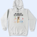 Top Market,Art Design,Playful,Back To School,Dog Lovers,Pet Lovers,Photo - Watercolor - Remove BG - Custom Photo Realistic Watercolor Art My Dog Ate My Lesson Plan - Personalized T Shirt