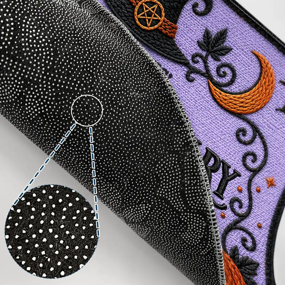 Halloween, Family, Custom Text, Happy - Salem Sanctuary For Wayward Cats Ferals - Personalized Doormat