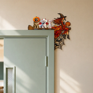 Playful,Halloween,Pet Lovers,Vector - Pet Lovers Halloween - Personalized Door Corner Wood Sign