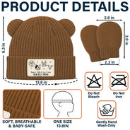 Adorable,Pet Mom,New Baby,Christmas,Gift For Mother,Pet Lovers,Vector - Dog Cat New Best Friend New Baby - Personalized Baby Beanie And Mittens