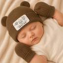 Adorable,Pet Mom,New Baby,Christmas,Gift For Mother,Pet Lovers,Vector - Dog Cat New Best Friend New Baby - Personalized Baby Beanie And Mittens