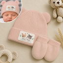 Adorable,New Baby,Christmas,Custom Photo,Pet Lovers,Cut-Face Photo - Custom Photo Pet New Best Friend Baby Shower Gifts For New Mom New Dad New Baby - Personalized Baby Beanie And Mittens