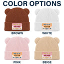 Adorable,New Baby,New Mom,Christmas,Gift For Mother,Custom Text - New To Family Crew - Personalized Baby Beanie And Mittens