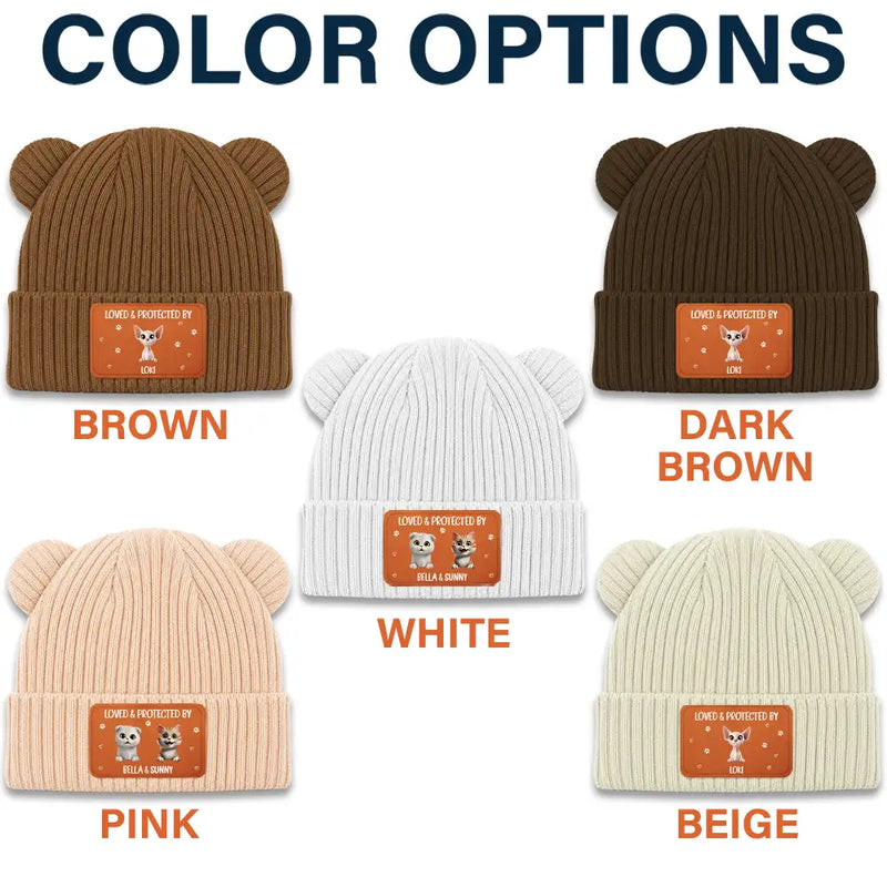 Adorable,New Baby,Christmas,Pet Lovers,Vector - 3D Effect Pet New Best Friend Baby Shower Gifts For New Mom New Dad New Baby - Personalized Baby Beanie And Mittens