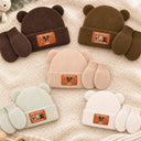 Adorable,New Baby,Christmas,Pet Lovers,Vector - 3D Effect Pet New Best Friend Baby Shower Gifts For New Mom New Dad New Baby - Personalized Baby Beanie And Mittens