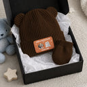 Adorable,New Baby,Christmas,Pet Lovers,Vector - 3D Effect Pet New Best Friend Baby Shower Gifts For New Mom New Dad New Baby - Personalized Baby Beanie And Mittens