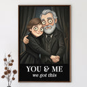 Art Design,Halloween,Romantic,Gift For Couples,Photo - Gothic Portrait Art - Custom Photo Gothic Portrait Art Couple Till Death Do Us Part - Personalized Poster