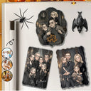 Art Design,Playful,Halloween,Family,Photo - Gothic Portrait Art - Custom Photo Gothic Portrait Art Family Spooky Halloween - Personalized Acrylic Magnet