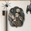 Art Design,Playful,Halloween,Family,Photo - Gothic Portrait Art - Custom Photo Gothic Portrait Art Family Spooky Halloween - Personalized Acrylic Magnet