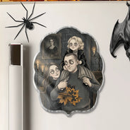 Art Design,Playful,Halloween,Family,Photo - Gothic Portrait Art - Custom Photo Gothic Portrait Art Family Spooky Halloween - Personalized Acrylic Magnet