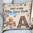 Gift For Children,Christmas,Gift For Mother,Cozy,Reading,Mom - Daughter (Young),Gift For Daughter,Vector - Floral Book Lovers This Is My Reading Pillow - Personalized Pocket Pillow