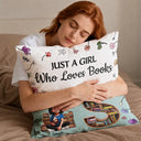 Gift For Children,Christmas,Gift For Mother,Cozy,Reading,Mom - Daughter (Young),Gift For Daughter,Vector - Floral Book Lovers This Is My Reading Pillow - Personalized Pocket Pillow