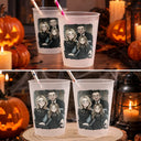 Art Design,Playful,Halloween,Family,Photo - Gothic Portrait Art - Custom Photo Gothic Portrait Art Family Spooky Halloween - Personalized Frosted Cups