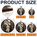 Adorable,Art Design,Halloween,Family,Photo - Gothic Portrait Art - Custom Photo Gothic Portrait Art Family Spooky Halloween - Personalized Custom Shaped Wood Sign