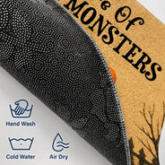 Art Design,Playful,Halloween,Pet Lovers,Photo - Halloween Theme Accessories 3D Cartoon - Custom Photo 3D Halloween Themed Pet Spooky Haunted Home - Personalized Doormat