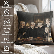 Adorable,Art Design,Halloween,Family,Photo - Gothic Portrait Art - Custom Photo Gothic Portrait Art Family Spooky Halloween - Personalized Pillow