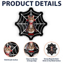 Art Design,Playful,Halloween,Pet Lovers,Photo - Halloween Theme Accessories 3D Cartoon - Custom Photo 3D Halloween Themed Pet Spooky Costume Portrait - Personalized Acrylic Magnet