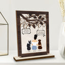 I Miss You I Know - Memorial Gift For Dog Lovers, Dog Mom, Dog Dad - Personalized Custom Shaped 2-Layered Wooden Plaque