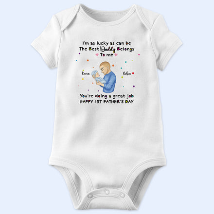 I'm As Lucky As I Can Be - Personalized Baby Onesie