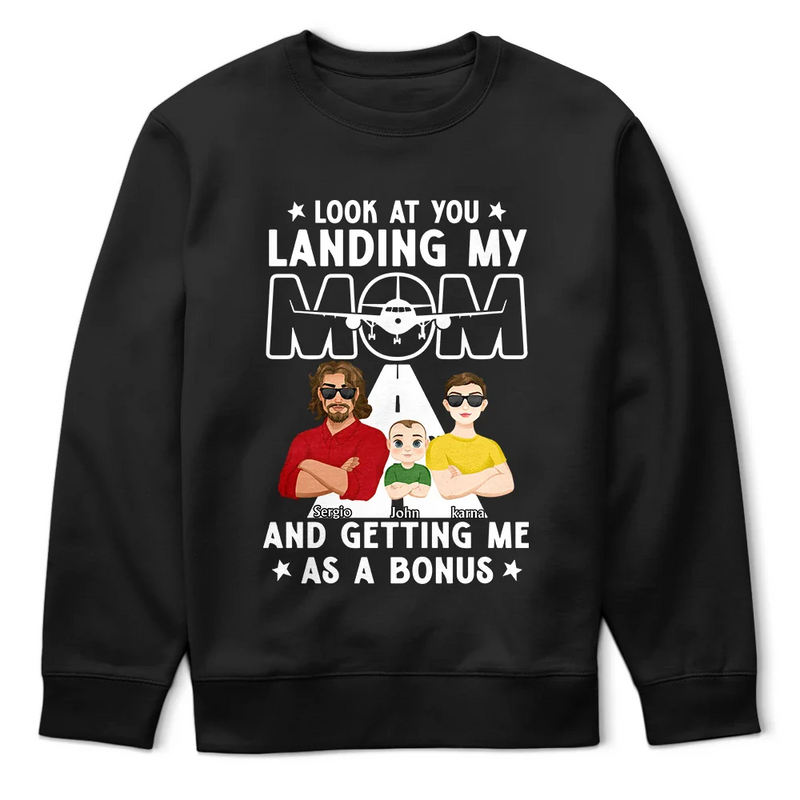 Landing My Mom - Personalized T Shirt