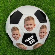 Custom Photo Face Cut Soccer Players Football Players - Personalized Soccer Ball