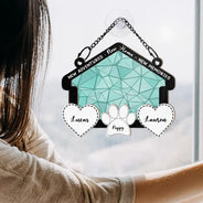 New Home New Adventures New Memories - Personalized Window Hanging Suncatcher Ornament