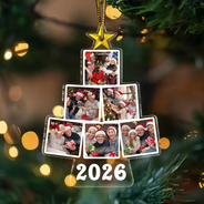 Custom Photo Christmas Tree - Personalized Custom Shaped Acrylic Ornament