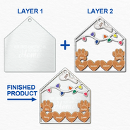 Our 1st Christmas In Our New Home - Personalized 2-Layered Mix Ornament