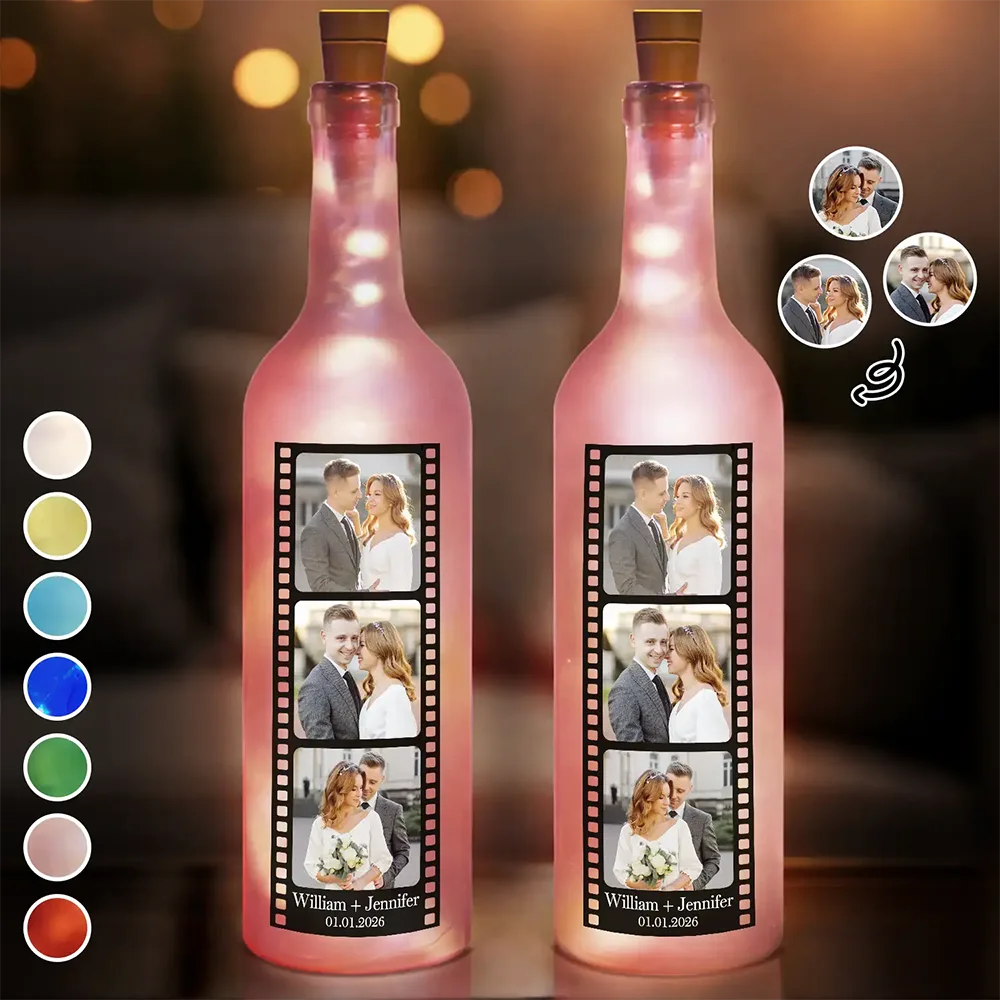 Custom Photo Film Strip - Personalized Bottle Light