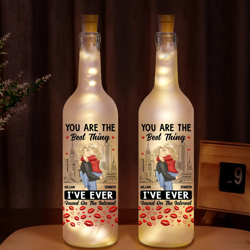 Couple You Are The Best Thing - Personalized Bottle Light