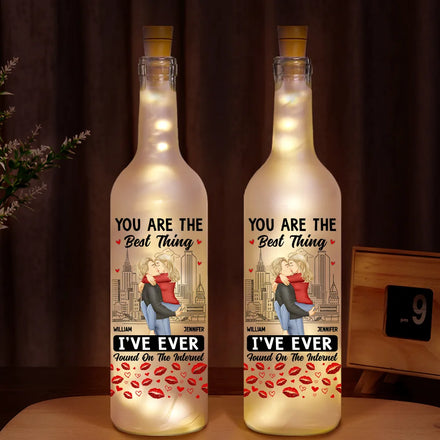 Couple You Are The Best Thing - Personalized Bottle Light