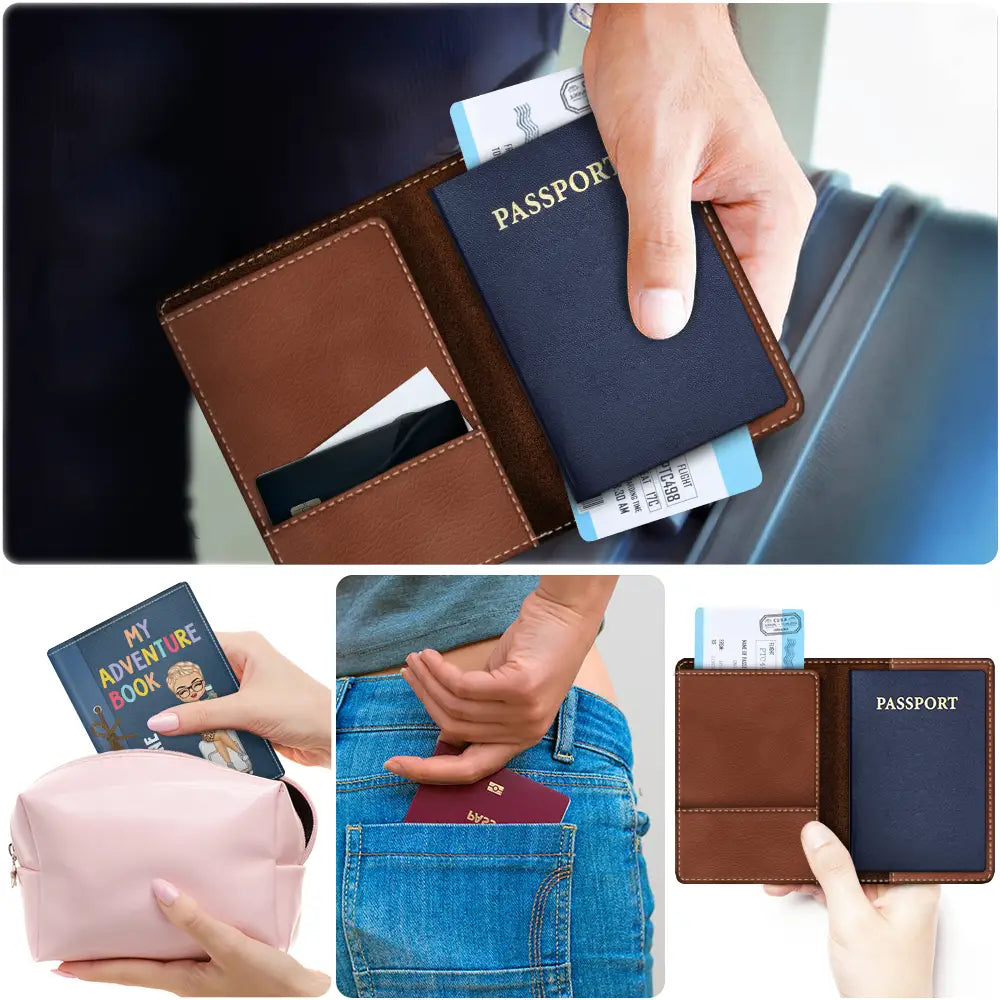 Travel, Gift For Yourself - My Adventure Book - Personalized Passport Cover, Passport Holder
