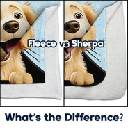Dog Lovers,Pet Lovers,Dog Mom,Dog Dad,Pet Mom,Pet Dad - Dogs Make Life Better - Personalized Fleece Blanket, Sherpa Blanket