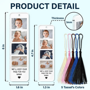 Custom Photo,Gift For Grandma,Grandma - Grandkids,Happy - Custom Photo We'll Keep Your Page For You - Personalized Acrylic Bookmark