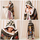 Reading,Gift For Yourself,Gift For Women,Happy - Reading Blanket Just A Girl Who Loves Books - Personalized Wearable Hooded Blanket