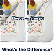 Gift For Bestie, Gift For Sisters, Happy - Bestie Sister I Love That You're My Friend - Personalized Fleece Blanket, Sherpa Blanket