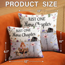 My Reading Pillow Reading Girl With Pets & Birth Month Flower - Personalized Pocket Pillow