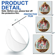 Snowman Our Grandkids - Personalized Custom Shaped Acrylic Ornament