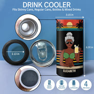 The Legend Has Retired Not My Problem Anymore Vintage - Retirement Gift For Him, Her - Personalized Custom 4 In 1 Can Cooler Tumbler
