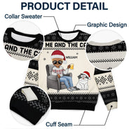 Best Dog Mom Ever Chibi - Christmas Gift For Dog Lovers, Cat Lovers - Personalized Unisex Ugly Sweater