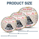 Custom Photo I Can Hear You Say You Love Me - Baby Shower Gift, First Mom, Wife - Personalized Round Pillow