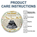 Custom Photo I Can Hear You Say You Love Me - Baby Shower Gift, First Mom, Wife - Personalized Round Pillow