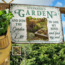 Custom Photo And Into The Garden I Go To - Outdoor Decor For Garden Lovers - Personalized Classic Metal Signs